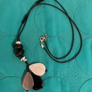 Black/White/Gray Statement Necklace